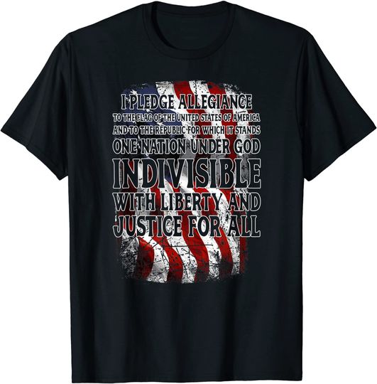 Discover Pledge Allegiance To The Flag USA T-Shirt