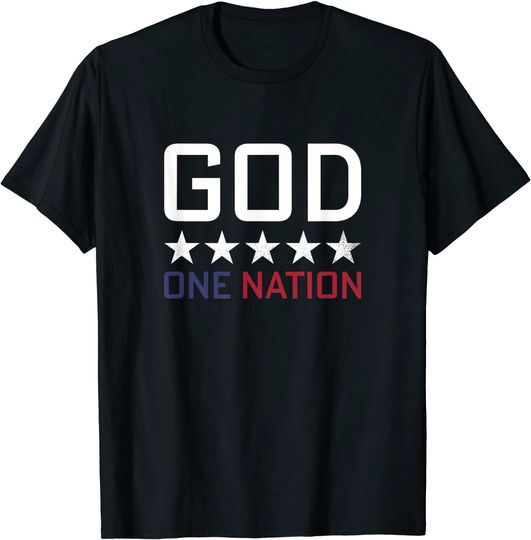 Discover One Nation Under God Red, White & Blue T-Shirt