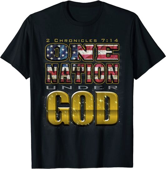 Discover One Nation Under God - 2 Chronicles 7:14 T-Shirt