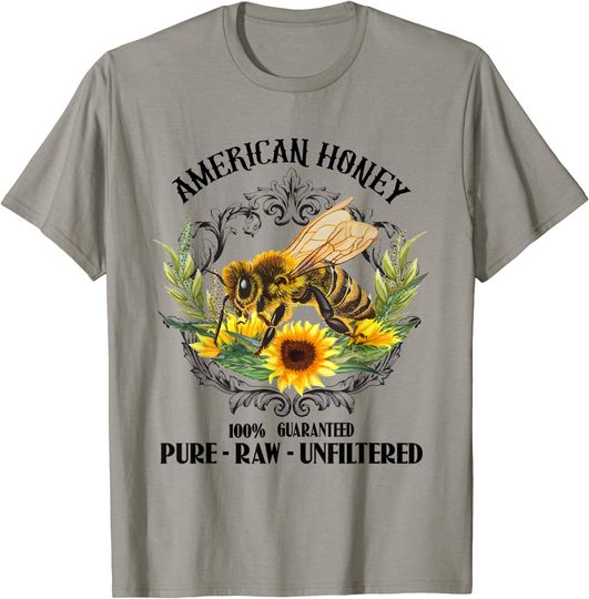 Discover American Honey Bee Funny Beekeeping Gift For Beekeeper T-Shirt