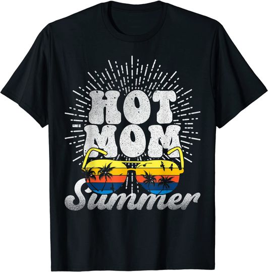 Discover Hot Mom Summer Retro Women's T-Shirt