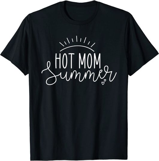 Discover Hot Mom Summer Cool Mom Mom Life Tee Women Clothing T-Shirt