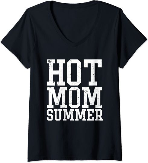 Discover Hot Mom Summer V-Neck T-Shirt