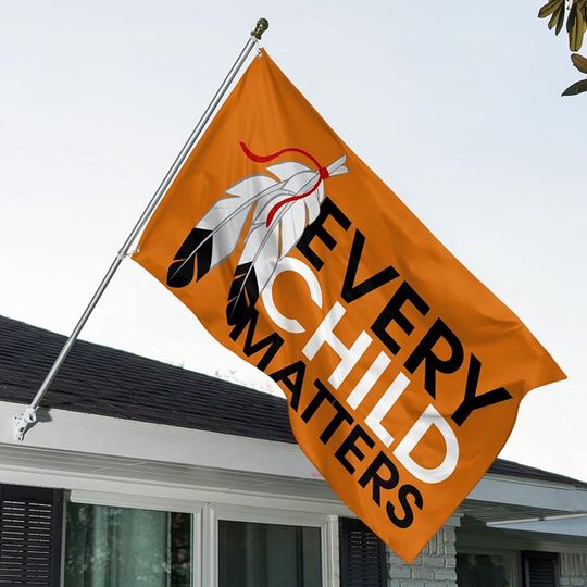 Discover Every Child Matters Flag Honoring Orange House Flag Day