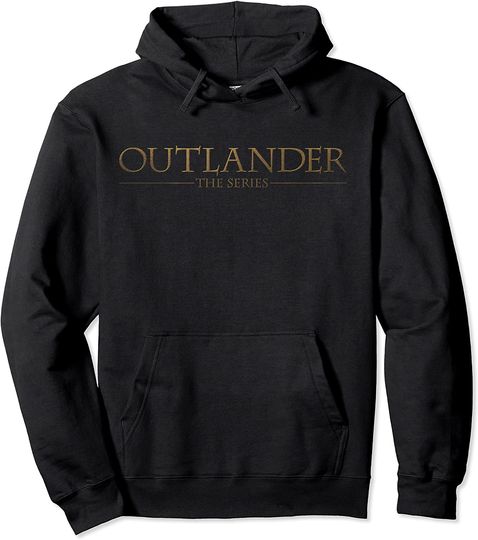 Discover Outlander The Series Golden Text Logo Pullover Hoodie