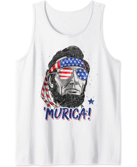 Discover Abraham Lincoln Murica Tank Top