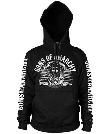 Discover Sons of Anarchy Hoodie SOA Flag Logo
