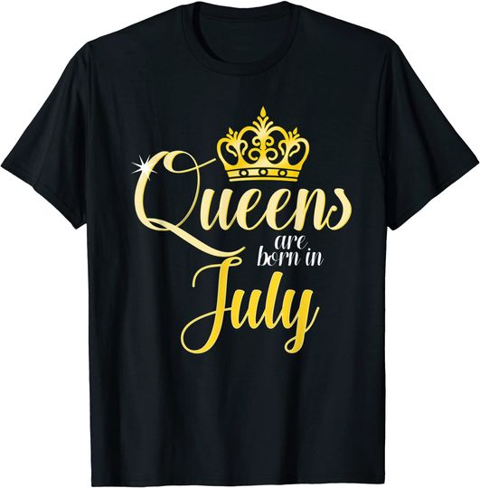 Discover Queens Are Born In July T-Shirt