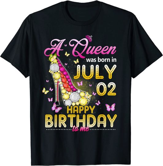 Discover A Queen Was Born In July T-Shirt