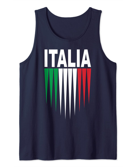 Discover Italy Soccer Jersey Flag Football Tank Top