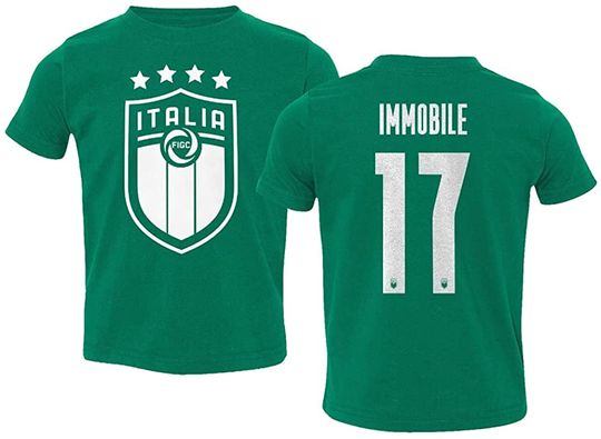 Discover Italy #17 Ciro IMMOBILE Jersey Style Toddler T Shirt