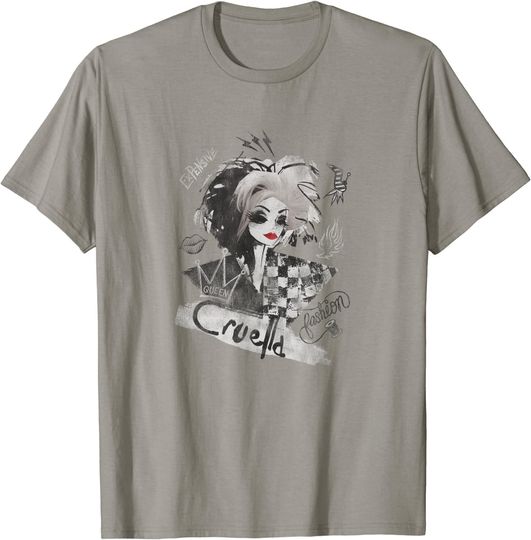 Discover Cruella Artsy Collage T Shirt