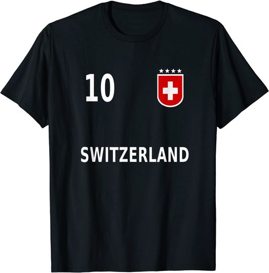 Discover Switzerland Suisse Swiss Soccer Jersey 2020 T-Shirt