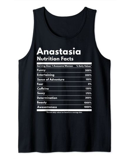 Discover Anastasia Nutrition Facts Tank Top