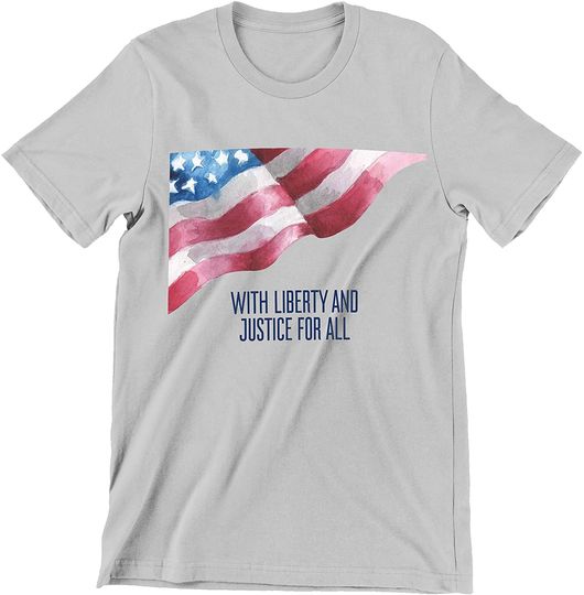 Discover With Liberty and Justice for All Poster Shirt