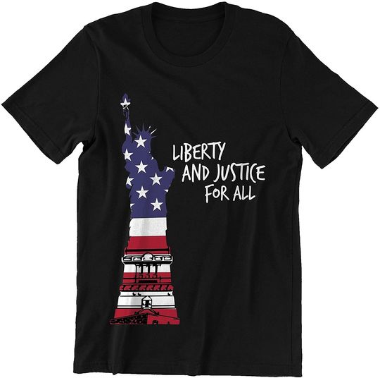 Discover Liberty and Justice for All Quote Shirt
