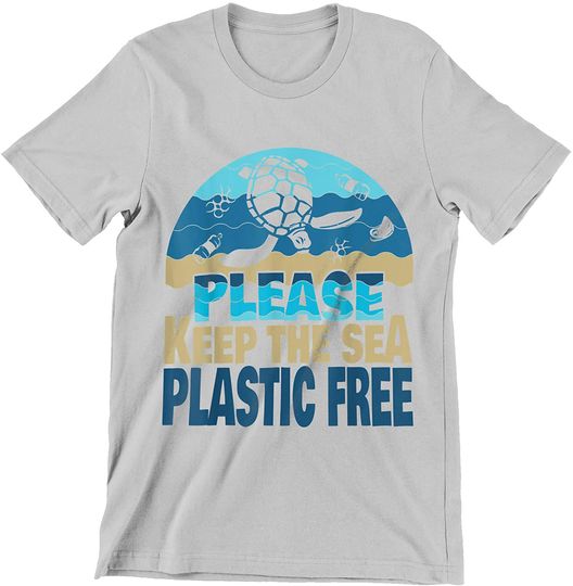 Discover Turtle Please Keep The Sea Plastic Free Earth Day Shirt