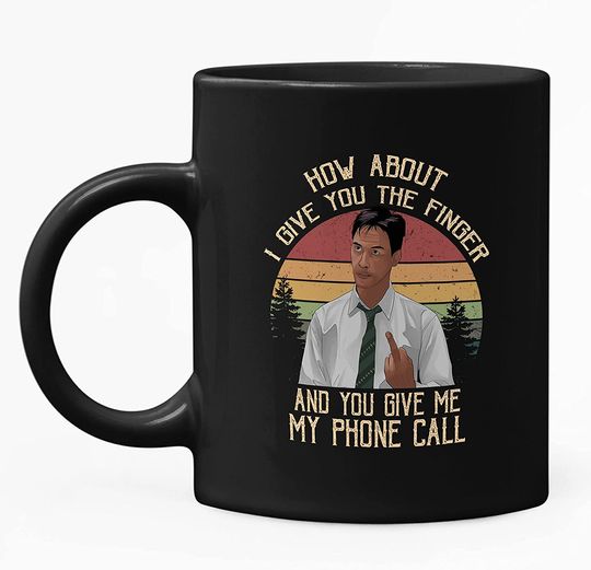 Discover The Matrix Neo How About I Give You The Finger, And You Give Me My Phone Call Circle Mug 11oz