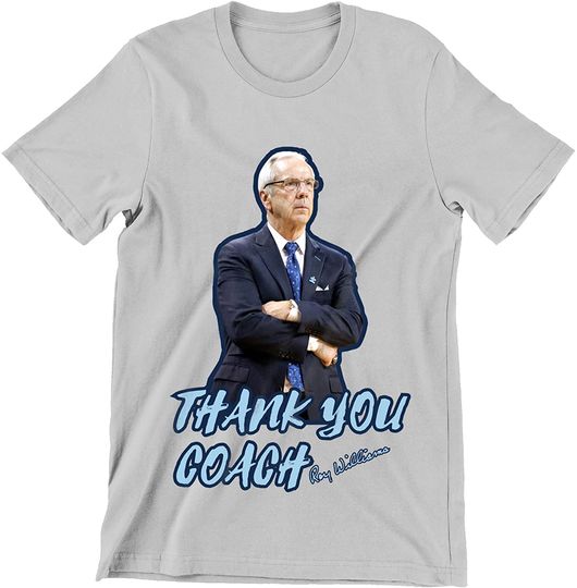 Discover Coach Roy Williams Retirement Thank You Shirt
