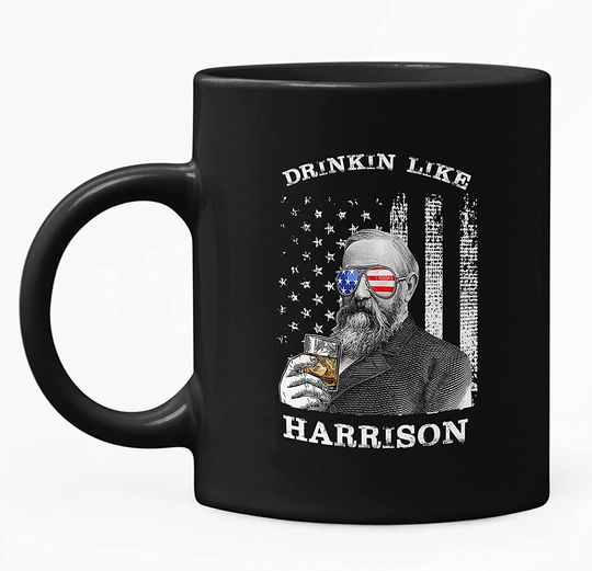 Discover Drinkin Like Harrison, President US Independence Day Mug 11oz
