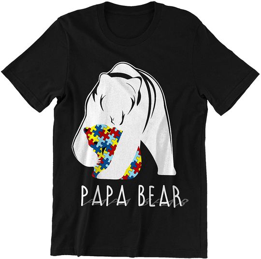 Discover Father s Day Autism Papa Bear Shirt