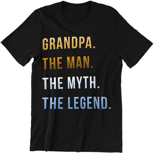 Discover Father's Day Grandpa The Man The Myth The Legend Shirt