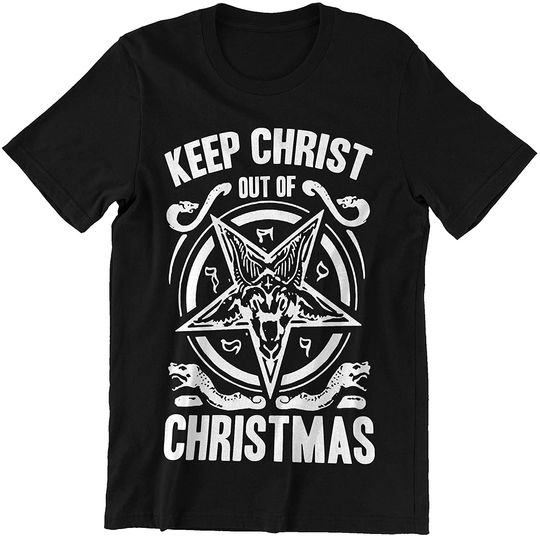 Discover Atheist Comedy Christmas Keep Christ Out of Christmas Shirt