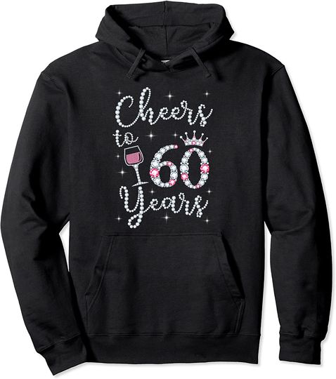 Discover Cheers to 60 Years 1959 60Th Birthday Gift Tee For Womens Hoodie