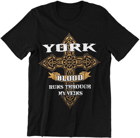 Discover York Blood Runs Through My Veins Shirt