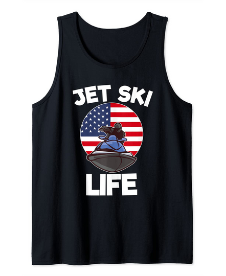 Discover Jet Ski Life America Water Tank Top