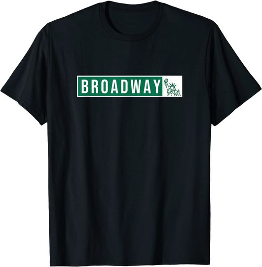 Discover Musical Theater Broadway Street Sign T Shirt