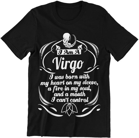 Discover Virgo I Am Virgo Heart Sleeve Soul Fire Mouth Can’t Control Shirt