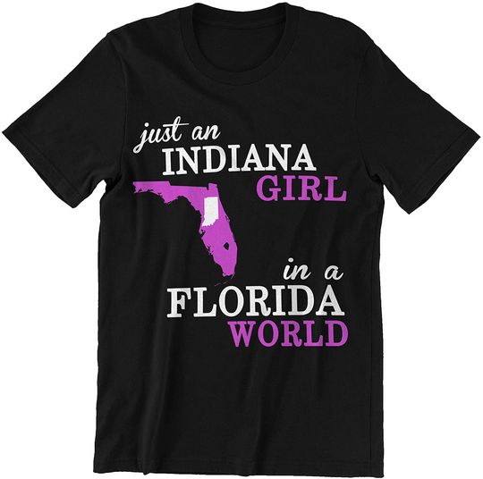 Discover Indiana Girl in Florida World Shirt