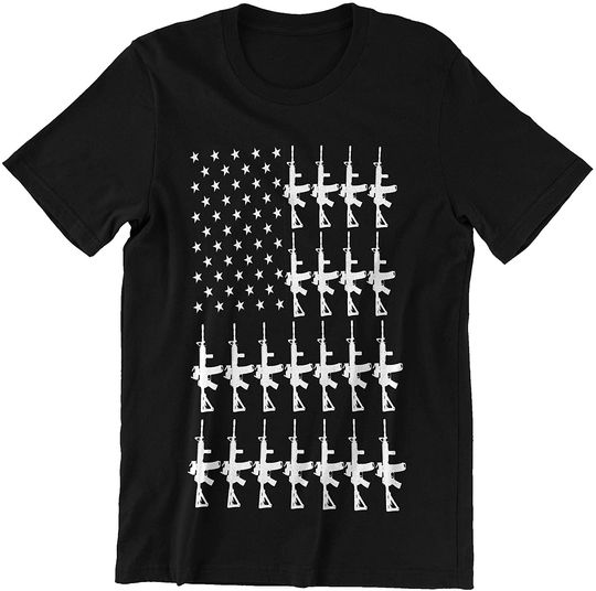 Discover USA Flag Guns Shirt
