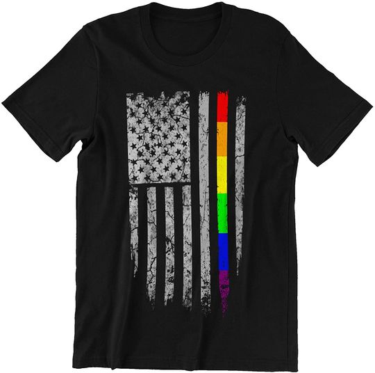 Discover USA Flag LGBT Shirt