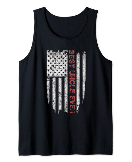 Discover Best Uncle Ever Shirt American Flag Gift For Funcle Tank Top