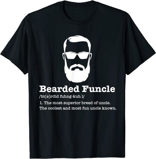 Discover Bearded Funcle Shirt Funny Uncle Vintage Style T Shirt