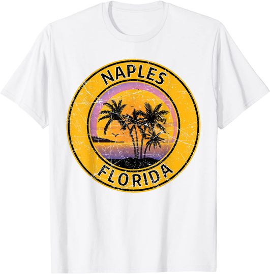 Discover Vintage Naples Florida Retro 70s 80s Tropical Beach Souvenir T Shirt