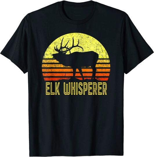Discover American Elk Hunter Dad Sun Bow Hunting T Shirt