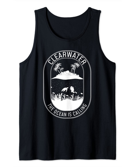 Discover Clearwater Beach Florida Group Vacation Ocean is Calling Tank Top