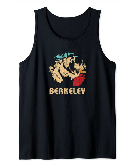 Discover Berkeley Retro Bear Roaring Design  Tank Top