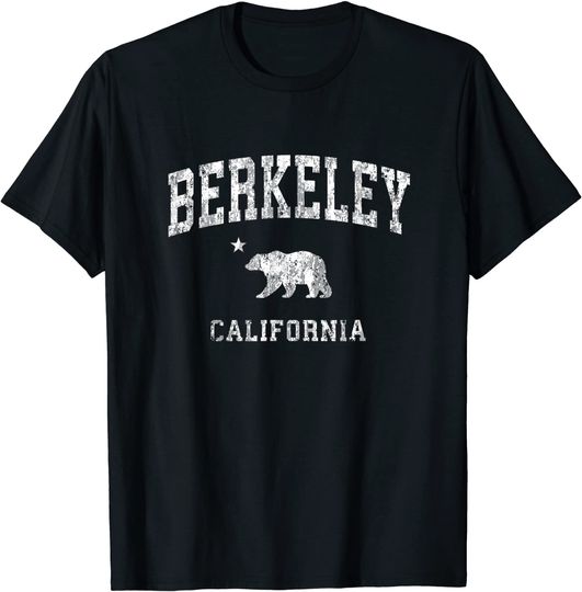 Discover Berkeley California CA Vintage Distressed Sports Design T Shirt
