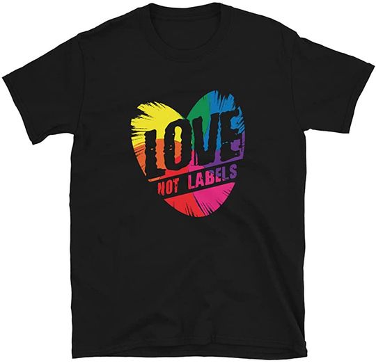 Discover LGBT Pride Love Not Labels Unisex T-Shirt
