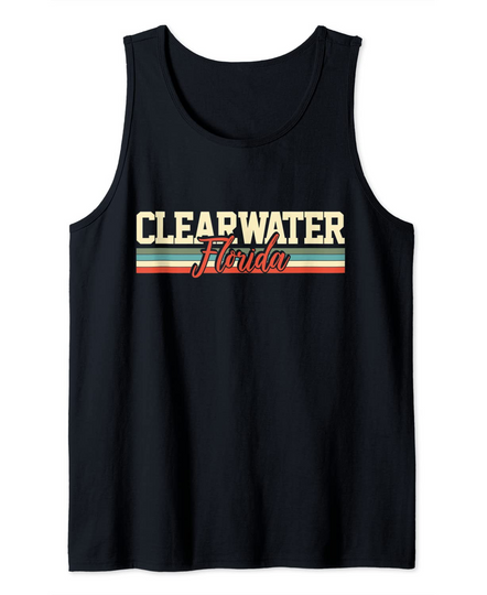 Discover Clearwater Florida Retro Tank Top
