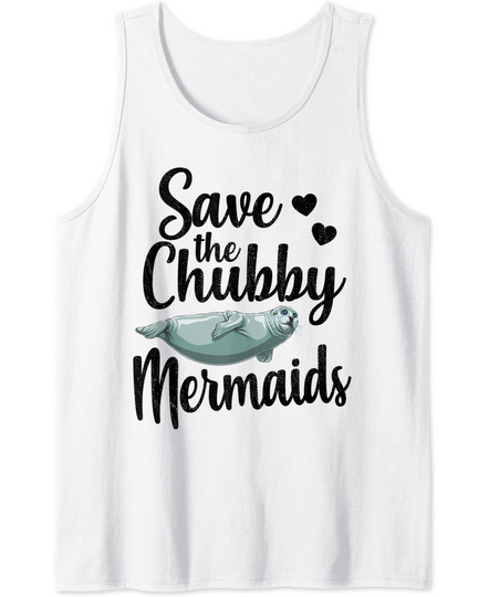 Discover Save The Chubby Mermaids Ocean Animal Tank Top