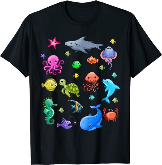 Discover Animals Ocean Creatures Clownfish T Shirt