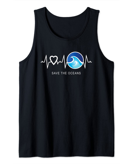 Discover Save The Oceans Heartbeat Tank Top