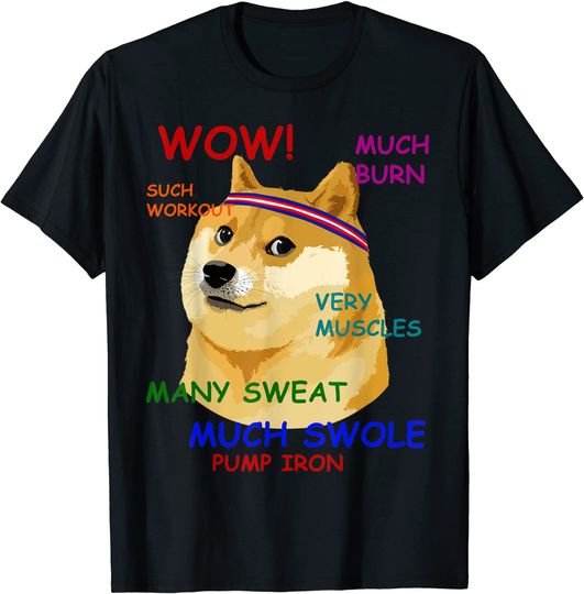 Discover Very Fitness Doge T-Shirt Wow! T Shirt