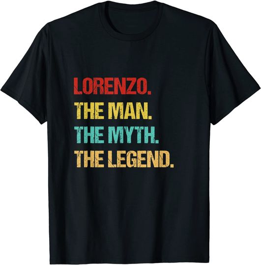 Discover Mens Lorenzo The Man The Myth The Legend T-Shirt