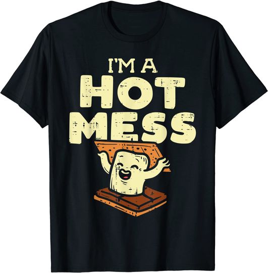 Discover I'm A Hot Mess Marshmallow Camper T-Shirt